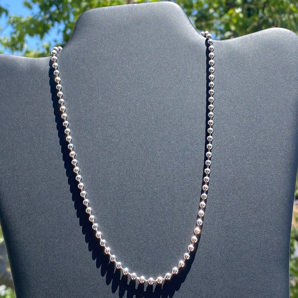 925 sterling silver bead chain✨
